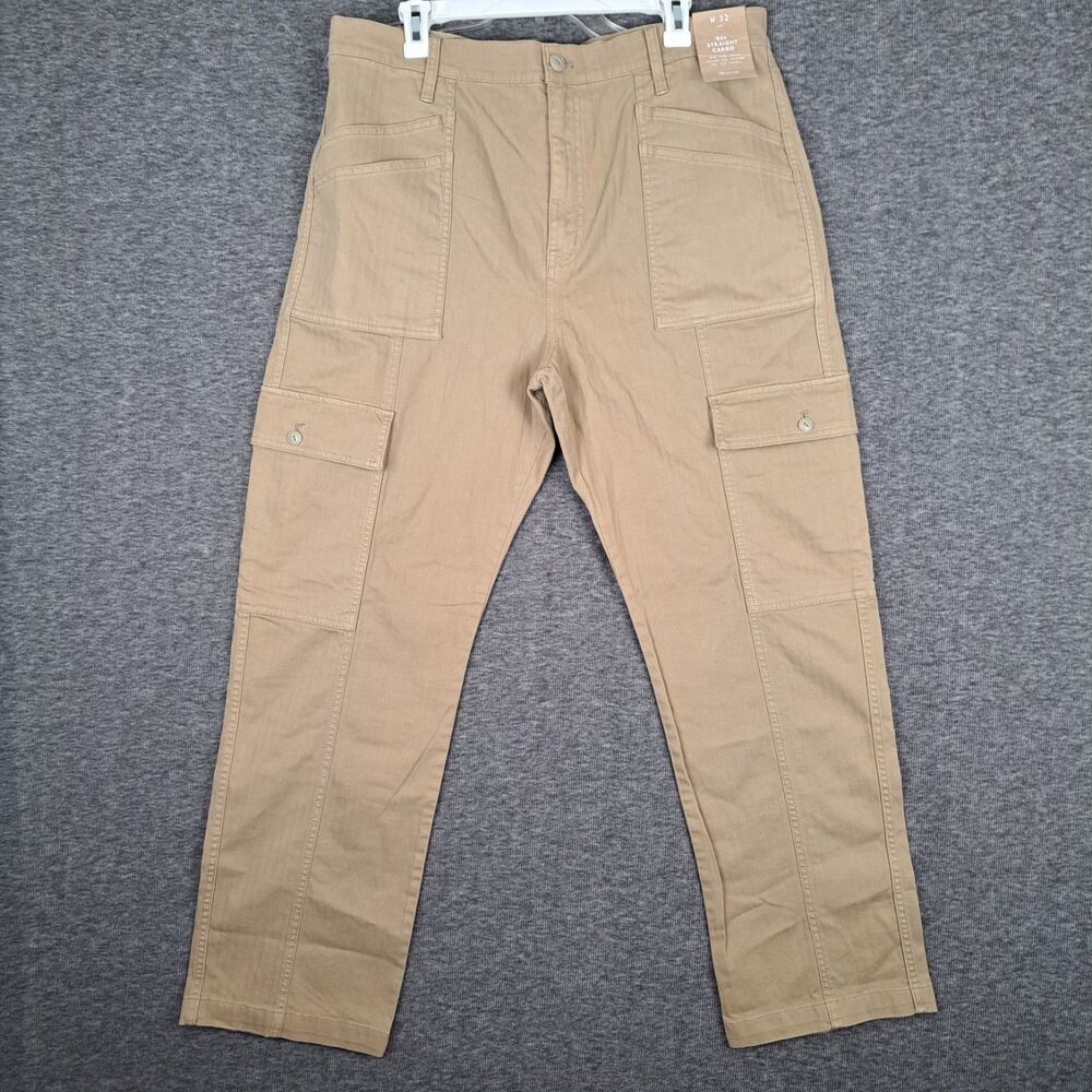 Madewell Cargo Pants NWT Men's 32 90s Straight High Rise Khaki Beige
